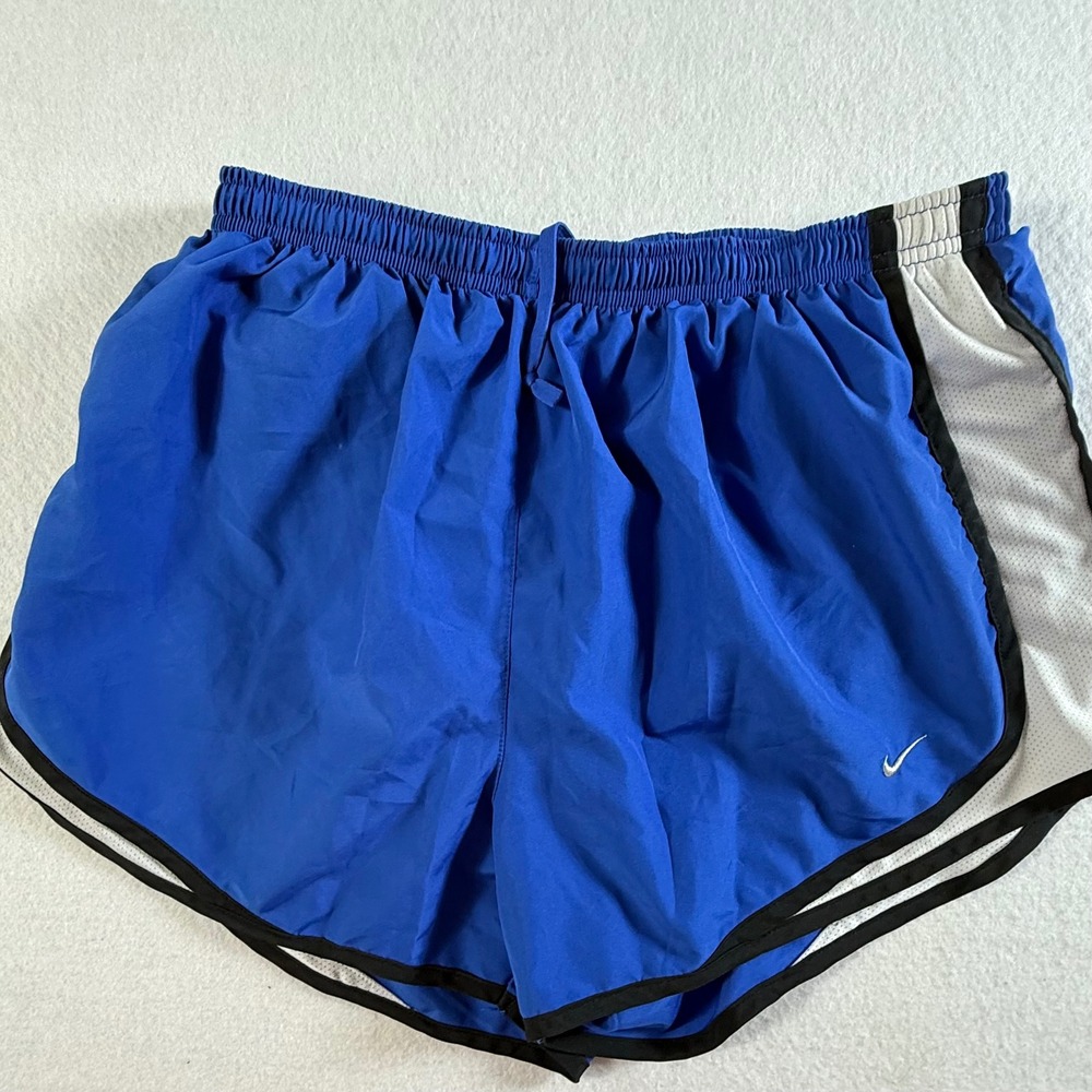 Nike Running Shorts Mens Large Dri-FIT Mesh Inset Brief Liner Blue Performance